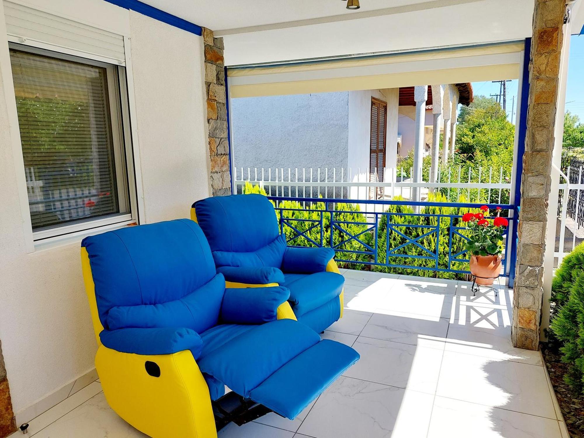 Villa Blue House Nea Kallikrateia Exterior photo